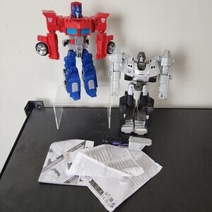 Transformers Heroes Villains Optimus Prime Megatron Action Figure Takara Tomy